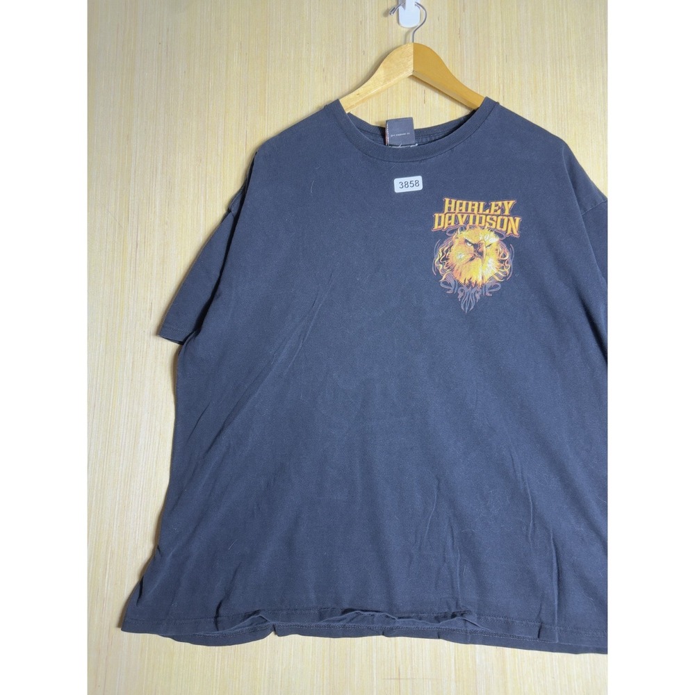 Vintage Harley Davidson Shirt Extra Large Black Short Sleeve Men's Graphic Y2K - Picture 2 of 12